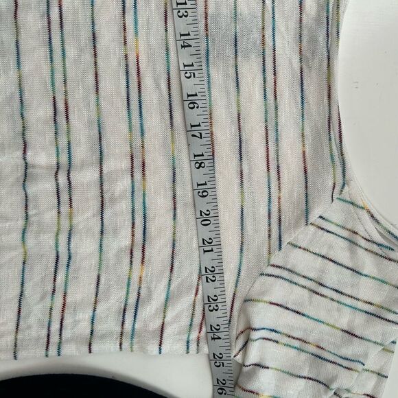 NEW Torrid Off-Shoulder Hacci Stripe Raglan Tee White multicolor Size 2X - Picture 11 of 12